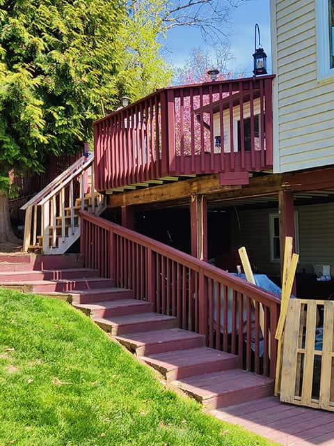 Full Redone Deck Before Picture